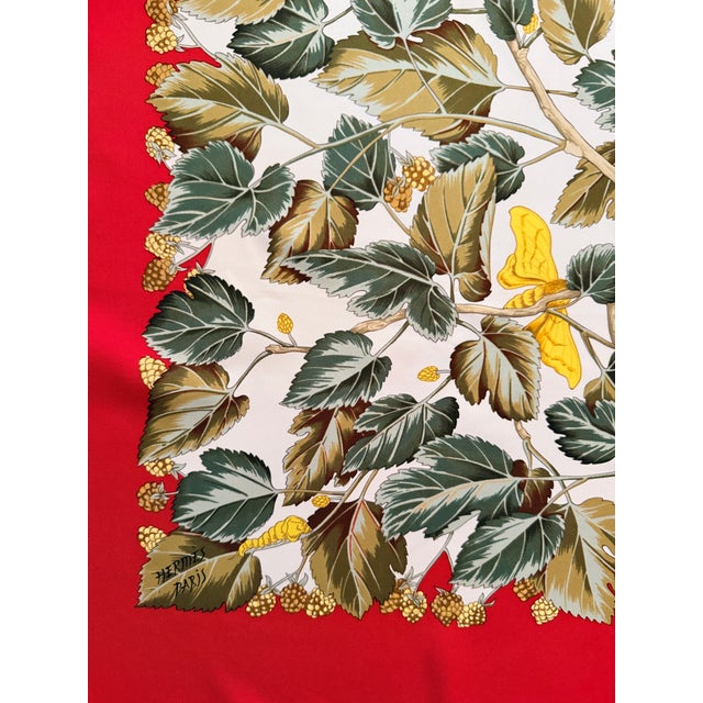 Hermès L’arbre De Soie 1995 Silk Scarf Designed by Antoine De Jacquelot For Sale - Image 10 of 11