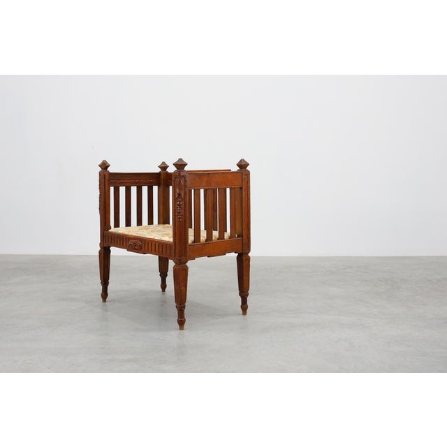 Large Arts & Crafts Oak Side Chair, Belgium, 1915 For Sale - Image 5 of 18