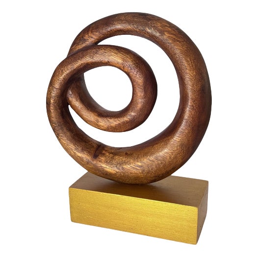 Abstract Wooden Sculpture, France, 1970s For Sale