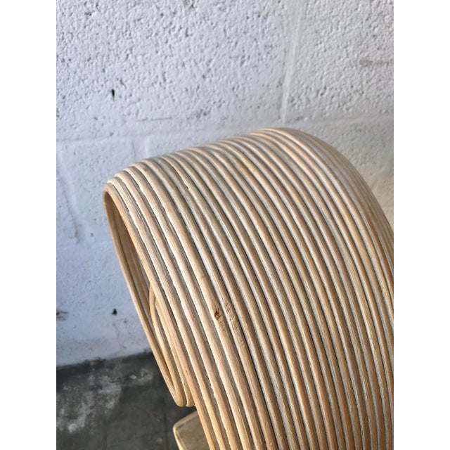 Vintage Coastal Twisted Pretzel Rattan Dining Table. Circa 1980s For Sale In Miami - Image 6 of 13