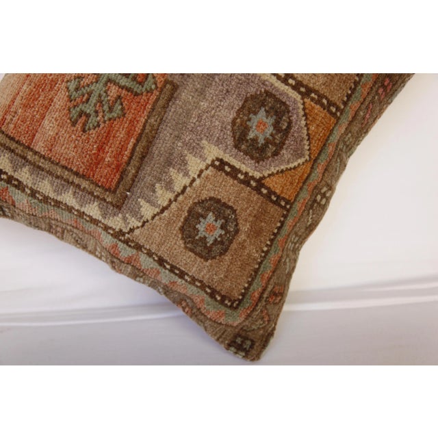 Contemporary Bohemian Decorative Vintage Rug Pillow Cover For Sale - Image 12 of 13