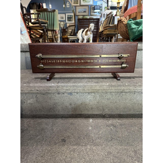Wood English Billiard Scoreboard, 1940s For Sale - Image 7 of 8