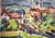 View of a Town, 1950s, Watercolor For Sale - Image 11 of 13