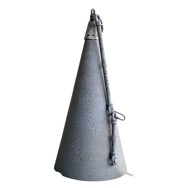 2020s Calder Ridge Pendant-Stone Weathered Patina and Hearth Brass- 19" Sculptural Iron Pendant by Terracotta Lighting For Sale - Image 5 of 8