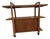Mid Century Modern Drexel Biscayne Three-Tiered Rolling Bart Cart/Server Cabinet For Sale