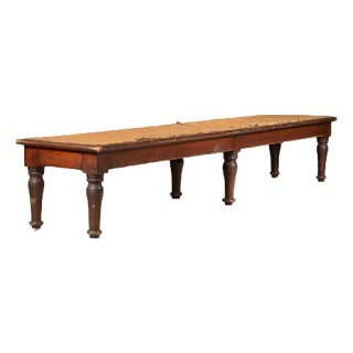 Victorian Country House Stained Pine Ottoman, 1880s For Sale