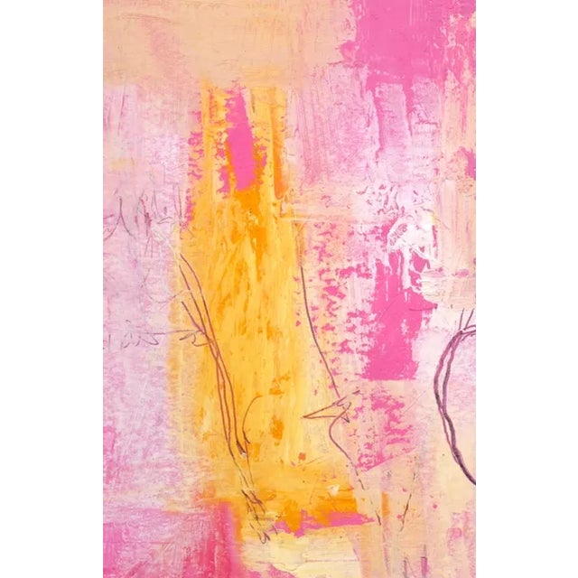 Contemporary "Play Drawing #8" Contemporary Original Abstract Oil Painting by Vincent Salvati For Sale - Image 3 of 3