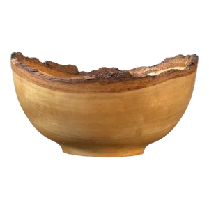 Vintage Studio Craft Live Edge Lennihan Gum Wood Bowl by Tom Mumper, Signed (1999)