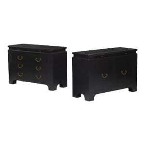 Pair of Mid-Century Modern Cabinets, Commodes or Night Stands by Harrison Van-Horn,