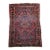 Vintage Persian Sarouk Area Rug, Hand-Knotted Wool, Allover Floral Pattern, 3x5, Red& Navy For Sale