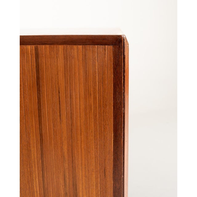 Scandinavian Teak Bar Cabinet with Shutter, 1950s For Sale - Image 9 of 11