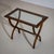 Wood Side Table With Glass Top, Italy, Mid-20th Century For Sale - Image 7 of 8