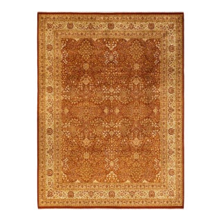 Mogul, One-of-a-Kind Hand-Knotted Area Rug - Orange, 8' 2" x 10' 10" For Sale