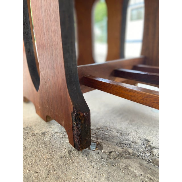 Mid Century Modern Terrazzo Marble + Walnut Fretwork Coffee Table | by Harvey Probber For Sale - Image 12 of 12