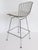 Harry Bertoia Knoll Wire Bar Stool With Leather Seat Pad For Sale In Miami - Image 6 of 13