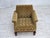 Vintage Danish Carved Oak Lounge Chair with Velour Upholstery, 1960s For Sale - Image 14 of 18