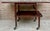1940s Early 20th Century Cherry Wood Serving Bar Cart with Removable Tray, 1940s For Sale - Image 5 of 15