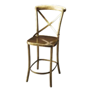 Bennington Antique 24" Counter Stool, Gold