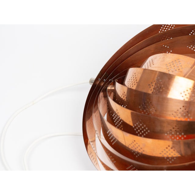 Metal Vintage Moon Pendant Lamp by Verner Panton for Louis Poulsen For Sale - Image 7 of 13