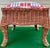Tan Vintage Wicker Footstool With Needlepoint Top For Sale - Image 8 of 10
