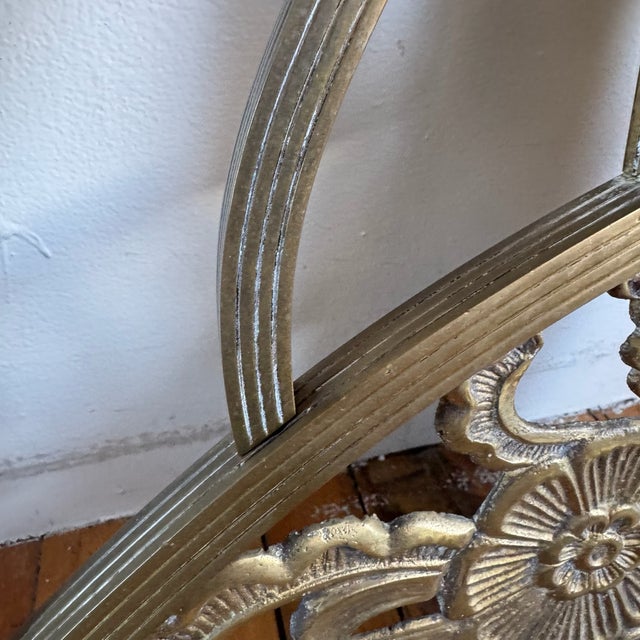 Brass Antique Brass Art Deco Twin Headboard For Sale - Image 8 of 12