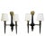 Metal 1960s French Brass & Bronze Sconces Attributed to Maison Jansen - A Pair For Sale - Image 7 of 7