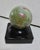 Celadon Mineral Specimen Sphere on Amthyest Glass Stand For Sale - Image 8 of 10