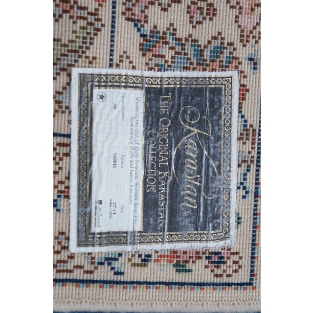 Karastan 100% Wool Oriental Floral Palmette Animal 738 Area Rug Mat 2' X 4" For Sale - Image 10 of 12