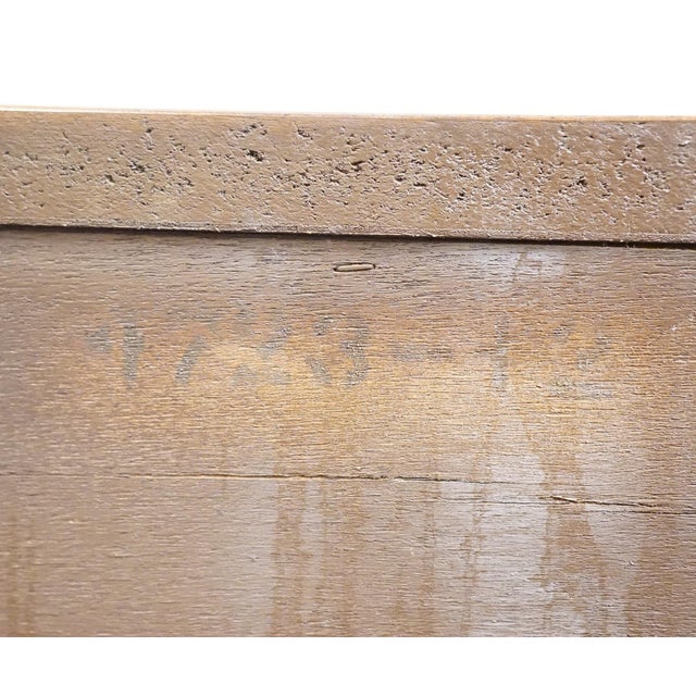 Stanley Furniture Solid Pecan Antiqued Yellow Cream Painted Mediterranean 39" Door Chest 4723-42 For Sale - Image 14 of 14