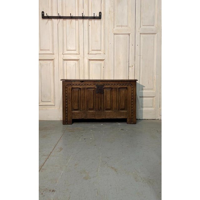 Antique Alpine Chestnut Chest, 1700 For Sale - Image 6 of 6