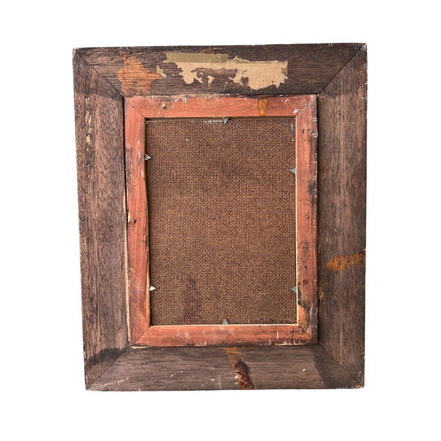 1960s Small Impasto Sailboat Oil Painting in Antiqued Giltwood Frame, Signed Michel For Sale - Image 12 of 12