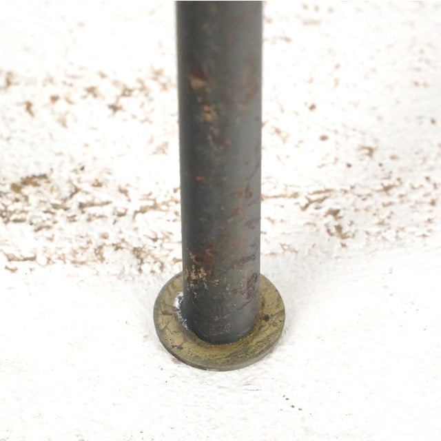 Wichita Water Dept. Water Meter Metal Stool or Side Table Stand For Sale - Image 6 of 9