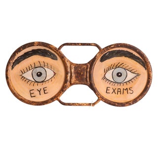 Vintage Eyeglass Sign For Sale