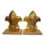 1990s Fleur De Lis Bookends With Gold Finish For Sale