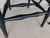 Custom Black Distressed Hoop Back Windsor Style Counter Height Stools - A Pair For Sale - Image 11 of 17