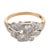 Mid-Century Modern Mid 20th Century Retro Old Cut Diamond 14k Two Tone Gold Ring, Size 6.75 For Sale - Image 3 of 7