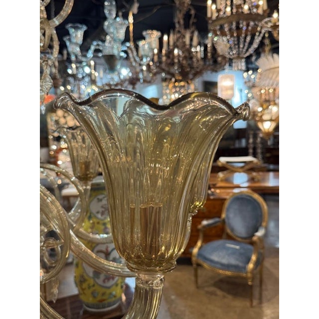 Early 21st Century Large Scale Murano Glass Chandelier For Sale - Image 5 of 6