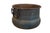 Rustic Antique Hammered Copper Cauldron Cook Pot Kettle With Iron Handles For Sale - Image 3 of 12