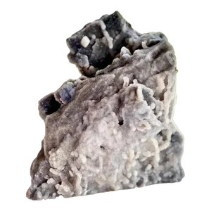 Sphalerite Gray Chalcedony Druzy Crystal Cluster Statement Piece