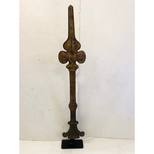Gold Found Object Antique Clock Hand Sculptures on Stands -Set of 3 For Sale - Image 8 of 15