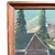Mid 20th Century Mid-Century Folk Art Mountain Cabin Landscape Oil Painting in Walnut Frame For Sale - Image 5 of 11