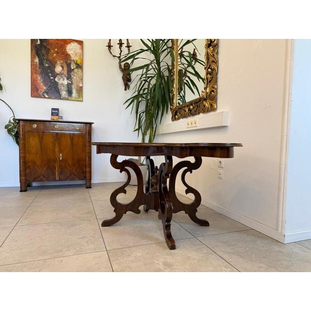 Late Biedermeier Coffee or Side Table in Walnut For Sale - Image 14 of 16