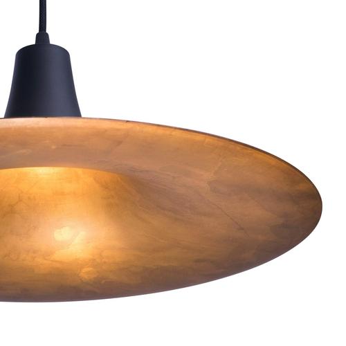 Metal Blackstar Black Raw Brass Pendant Lamp by Jesper Ståhl for Konsthantverk For Sale - Image 7 of 9