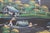 Japanese Vintage Hand-Painted Japanese Landscape Artwork on Silk For Sale - Image 3 of 7