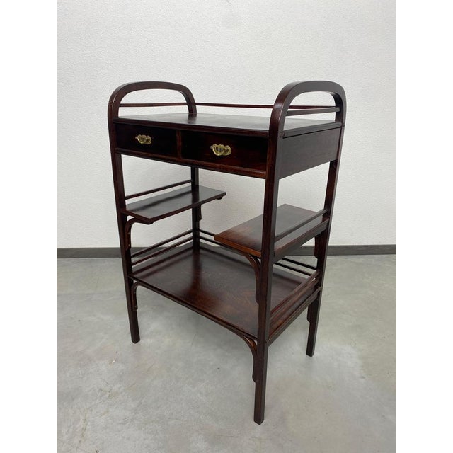 Vienna Secession Etagere attributed to Koloman Moser and Otto Wagner for Fischel, 1890s For Sale - Image 3 of 12