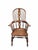 Brown Antique Victorian Yew Wood Broad Arm Windsor Chairs – Pair For Sale - Image 8 of 8