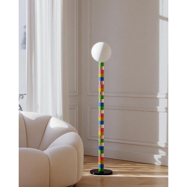 Not Yet Made - Made To Order Donna III Floor Lamp in Brass with Copper and Aluminium by Marine Breynaert For Sale - Image 5 of 6