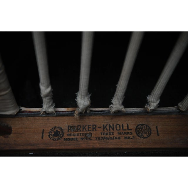 Chocolate 1960s Honey Mohair Wing Armchair For Sale - Image 8 of 8