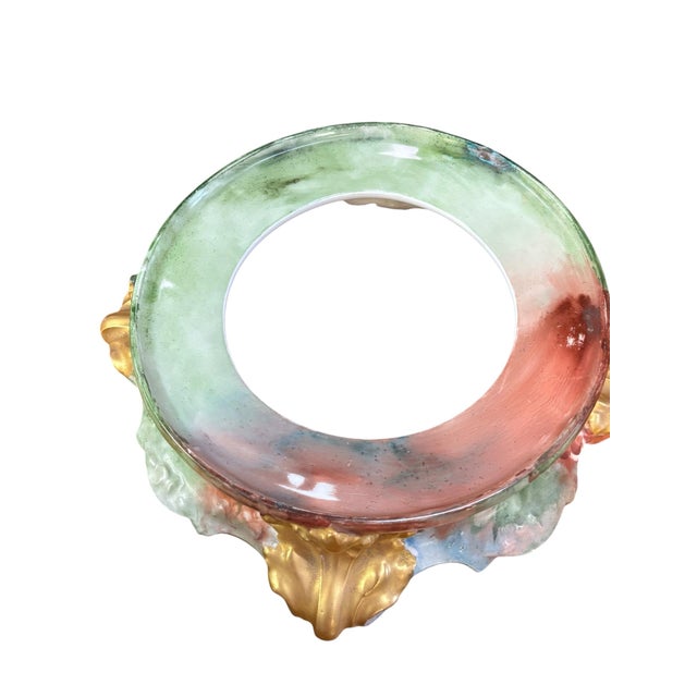 Belle Epoch Rococo Revival Limoges Centerpiece Bowl & Stand For Sale - Image 9 of 10