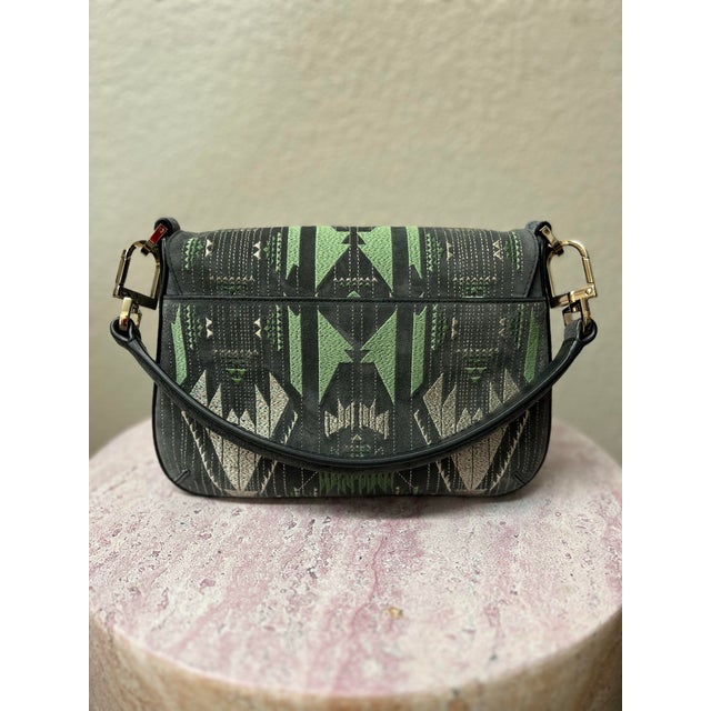 Contemporary Giorgio Armani Embroidered Suede Handbag For Sale - Image 3 of 10